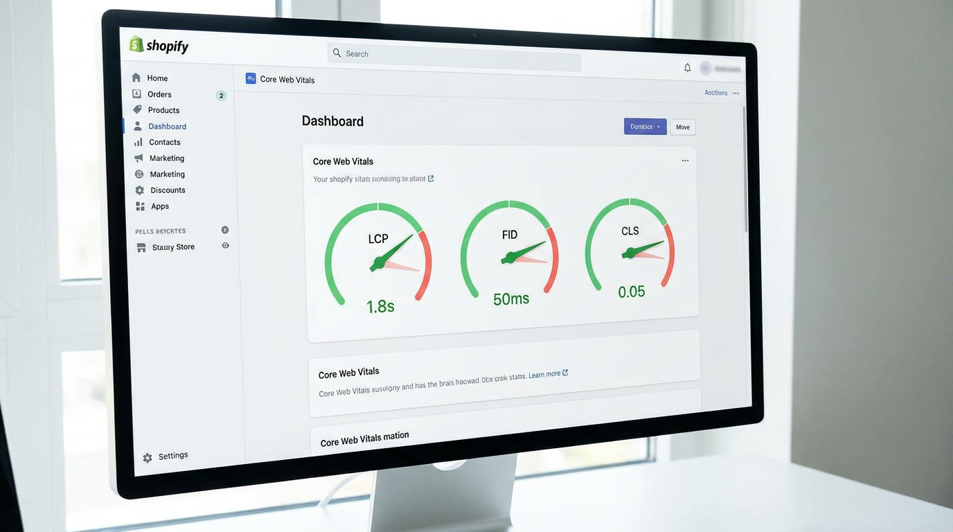 Core Web Vitals Shopify : passer vert en 10 minutes sans coder