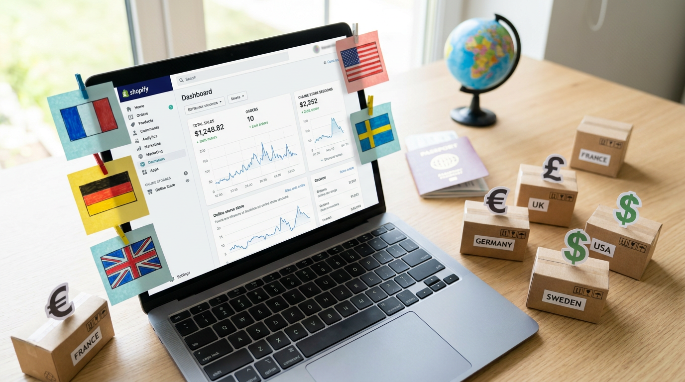 Internationaliser ta boutique Shopify : checklist 2026 (pas de piège)
