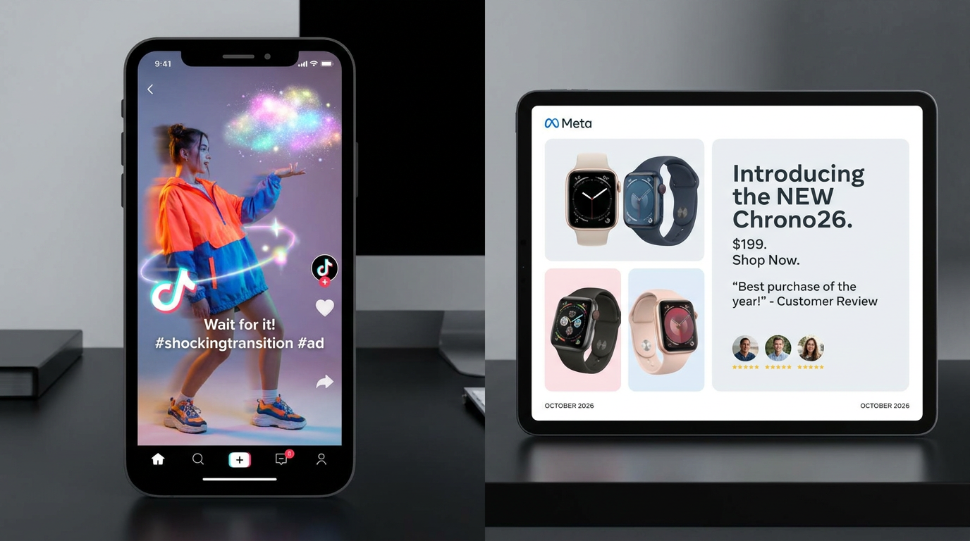 UGC TikTok vs Meta : où placer ton budget créatif selon ta niche
